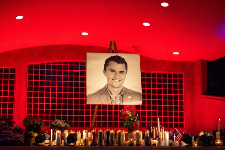 The death of Charlie Kirk, memorialized in a makeshift shrine at Orem City Center Park in Utah, continues to inflame sensitivities over media coverage.