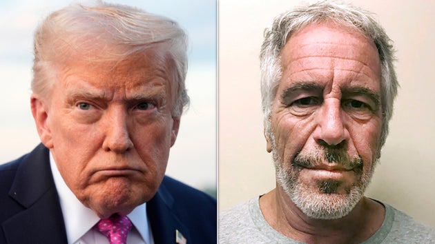 Donald Trump and Jeffrey Epstein.