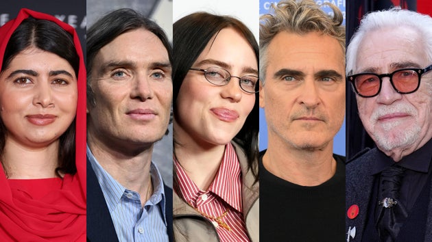 「Together For Palestine」の動画に出演したビリー・アイリッシュ（中央）ら著名人たち