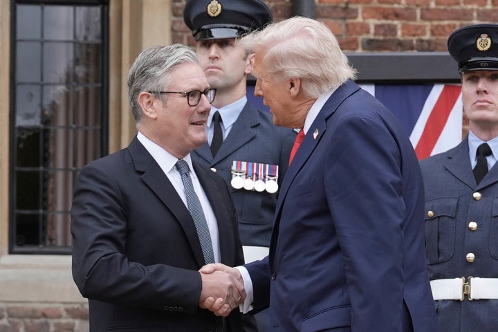 Trump Wraps Up U.Okay. State Go to Largely Sidestepping Powerful Points 2 President Donald Trump is welcomed by Britain's Prime Minister Keir Starmer, left, at Chequers near Aylesbury, England, on Sept. 18, 2025.