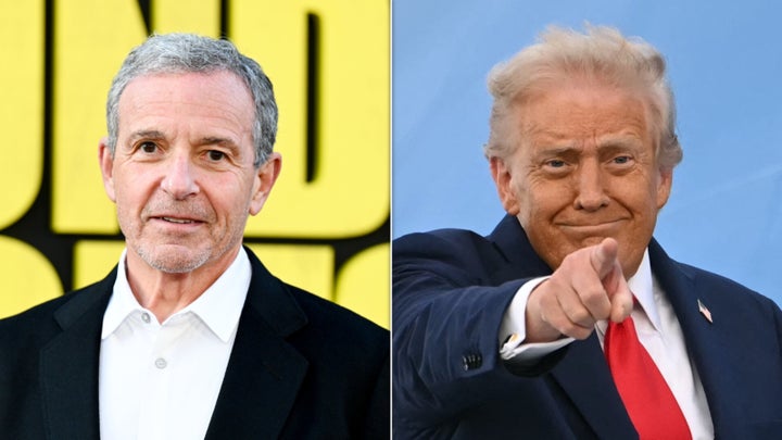 Bob Iger and Donald Trump.