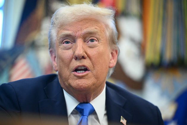 US President Donald Trump speaks before signing executive orders in the Oval Office at the White House in Washington, DC, on September 19, 2025.