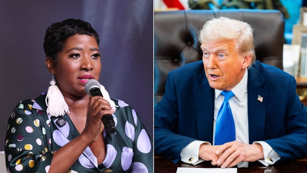 Ebony McMorris, left, was called 