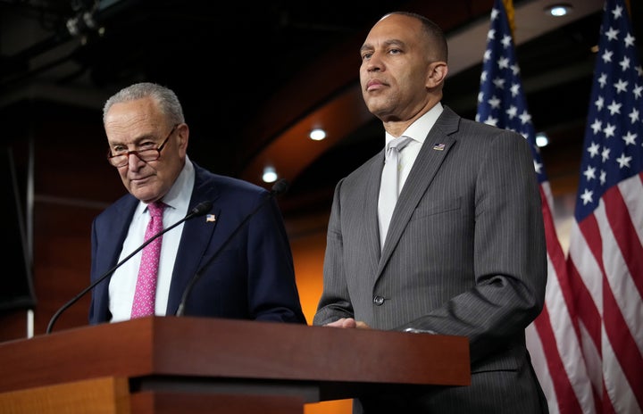 Sen. Chuck Schumer (D-N.Y.) and Rep. Hakeem Jeffries (D-N.Y.) demanded that Trump meet with them ahead of next week’s deadline to fund the government.