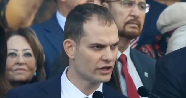 Hamish Falconer, minister for the Middle East, was heckled by pro-Palestine activists