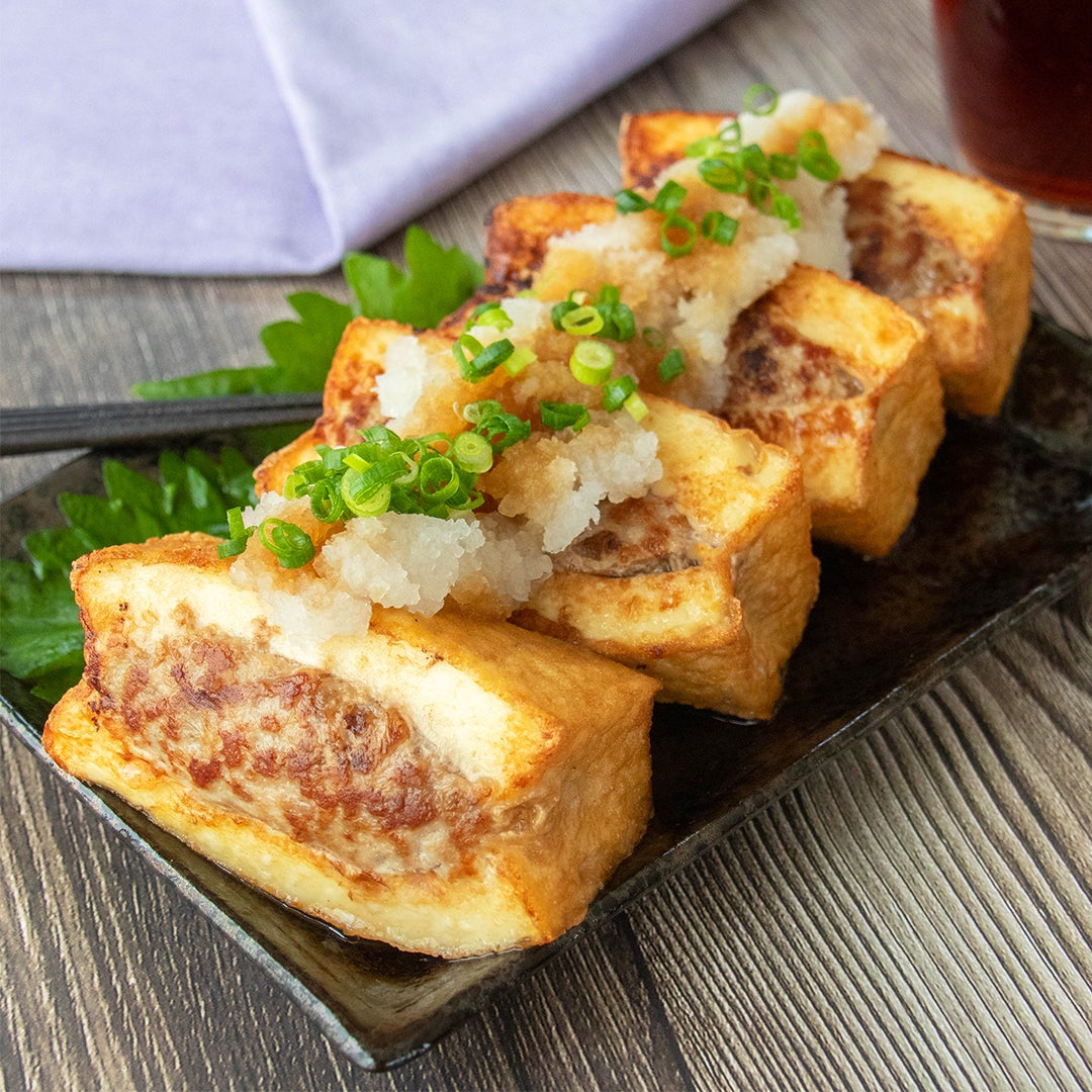 厚揚げ買ったら絶対作って！】チーズと味噌だれをのせて、トースターで