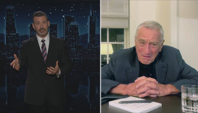 Robert De Niro made a surprise cameo during Jimmy Kimmel's first show back from his suspension