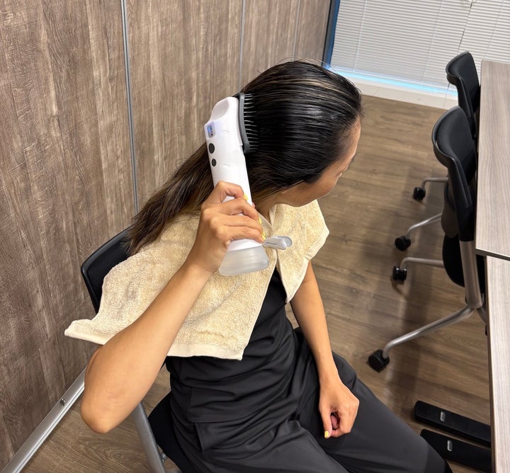 長い髪でも使いやすい