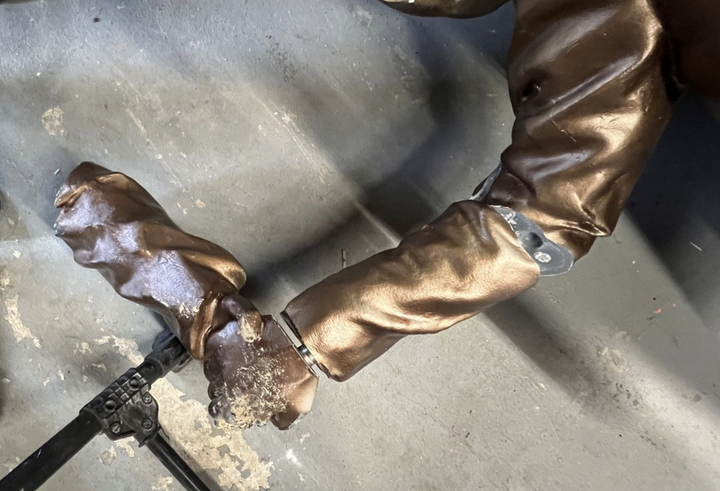 A statue of President Donald Trump and sex offender Jeffrey Epstein holding hands lies broken after it was installed on the National Mall by a group known as The Secret Handshake.