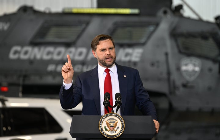 Vice President JD Vance delivers remarks in Concord, New Hampshire, on Wednesday.