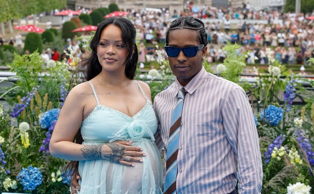 Rihanna and A$AP Rocky at the premiere of her film Smurfs earlier this year