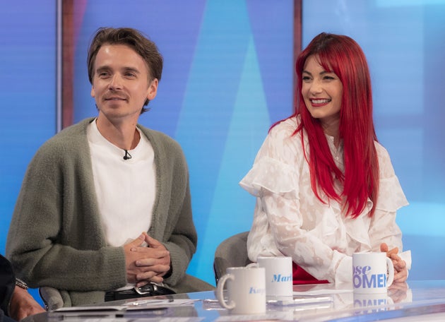 Joe Sugg and Dianne Buswell during an appearance on Loose Women earlier this year