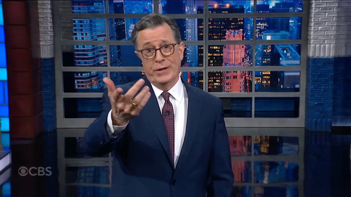 Stephen Colbert on The Late Show earlier this week