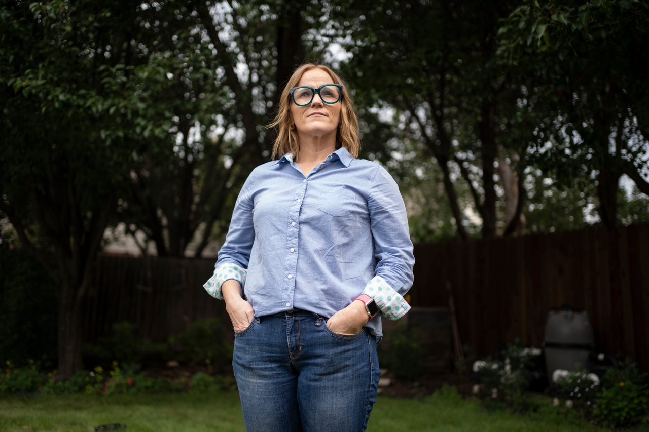 Laney Hawes at her home in Keller, Texas, on Sept. 6, 2025.