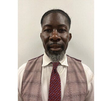 This photo provided by the U.S. Immigration and Customs Enforcement shows Des Moines Public Schools Superintendent Ian Roberts on Feb. 26, 2025. (ICE via AP)