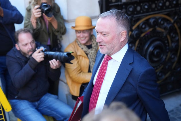 Steve Reed, Secretary of State for Housing, arrives for a Cabinet meeting in Downing Street, London, Tuesday, Sept. 9, 2025.