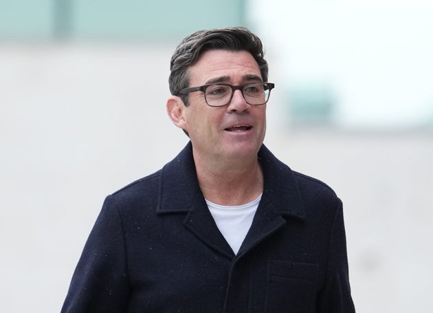 Andy Burnham the Mayor of Manchester, arrives a fringe meeting during the annual Labour Party conference in Liverpool, England, Monday, Sept. 29, 2025.