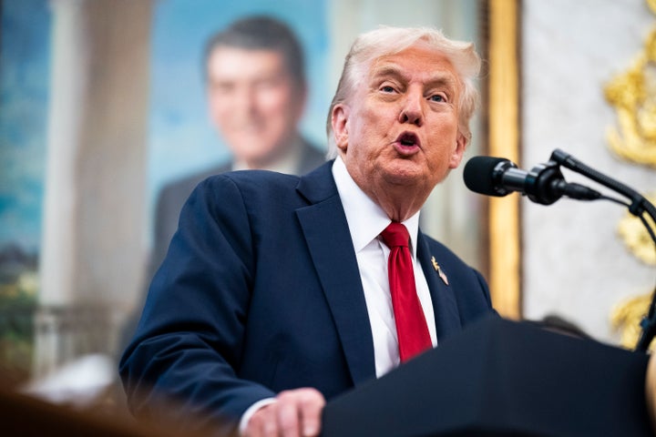 WASHINGTON,DC - SEPTEMBER 30: President Donald Trump speaks with Pfizer CEO Albert Bourla to announce a deal with Pfizer to lower Medicaid drug prices in the Oval Office at the White House on Tuesday, Sept 30, 2025 in Washington, DC. (Photo by Jabin Botsford/The Washington Post via Getty Images)