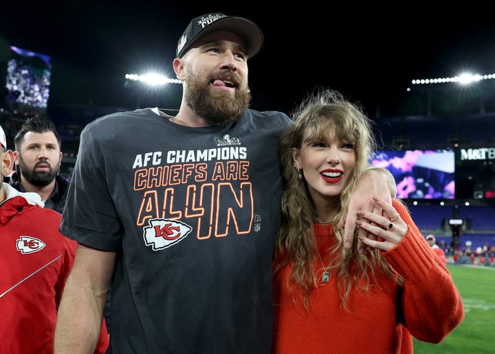 On "Wood," Taylor Swift references her fiancé Travis Kelce in a way she's never done before.