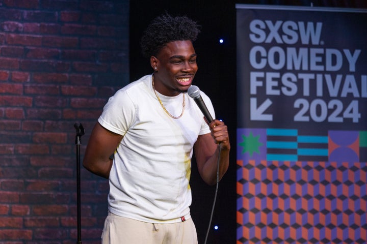 Kam Patterson at the Permission to Tonight at the Improv as part of SXSW 2024 Conference and Festivals held at the Esther's Follies Center on March 10, 2024 in Austin, Texas.