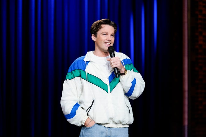 Comedian Tommy Brennan performs on "The Tonight Show Starring Jimmy Fallon" in June.