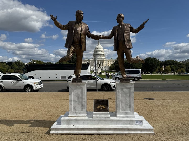 The Trump-Epstein Statue Is Again Once more 1 A statue celebrating the "friendship" of President Donald Trump and convicted sex offender Jeffrey Epstein was returned to the National Mall after it was abruptly removed in September.