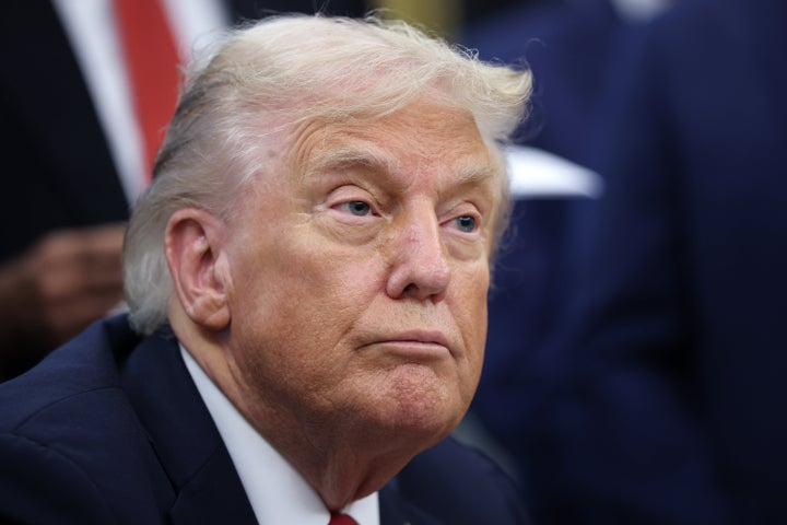 Republican lawmakers and President Donald Trump, here in the Oval Office on Sept. 30, are getting more blame for the government shutdown than Democrats.