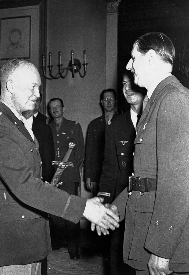 U.S. Gen. Dwight D. Eisenhower received Napoleon's sword from French Gen. Charles De Gaulle on June 16, 1945. It is unclear which sword the Trump administration requested from the Eisenhower museum.