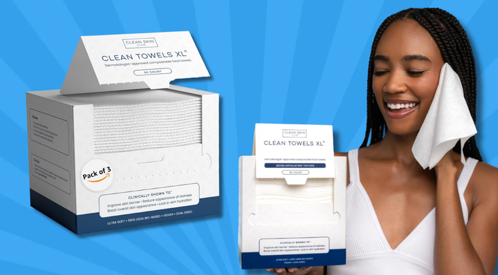 Grab a pack of Clean Skin Club disposable face towels on a rare sale.