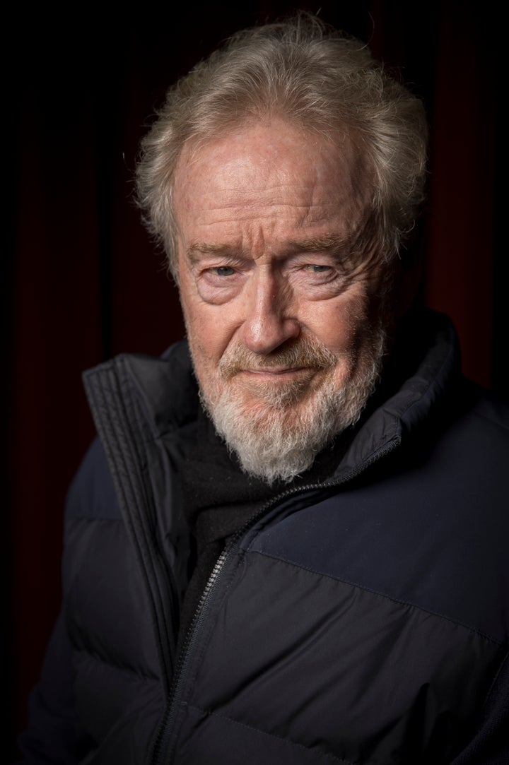 Ridley Scott poses for a portrait ahead of his onstage conversation on Sunday in London.