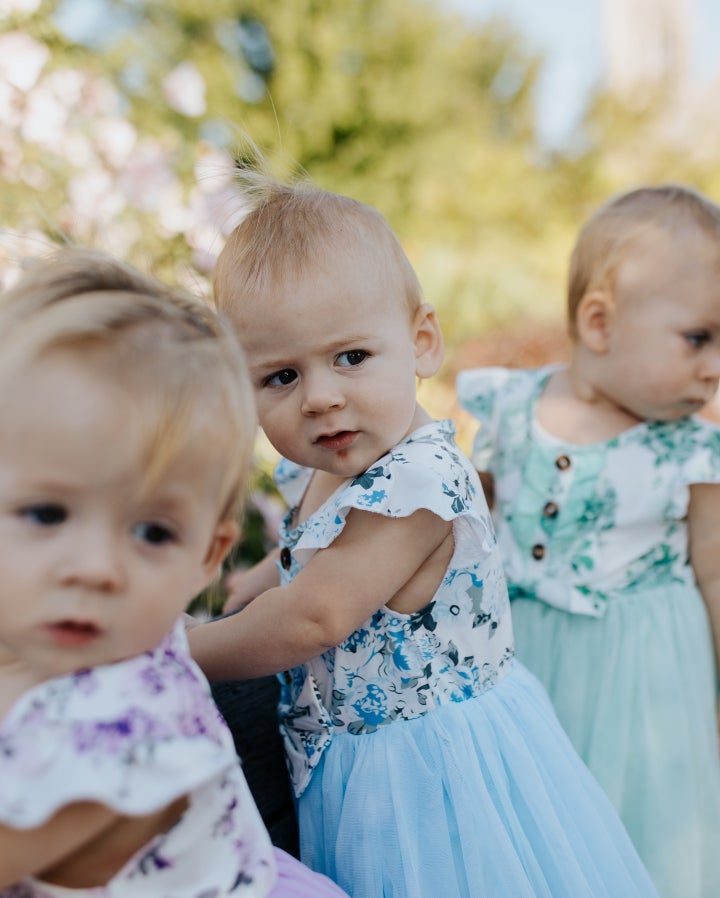 The babies a few days after they were diagnosed with lead poisoning