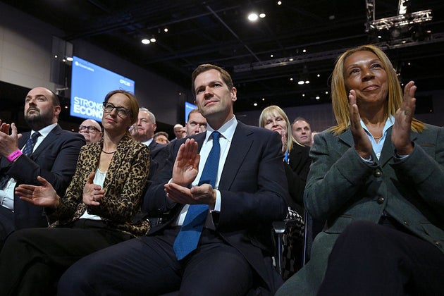 Robert Jenrick, UK shadow justice secretary, on the opening day of the UK Conservative Party conference in Manchester.
