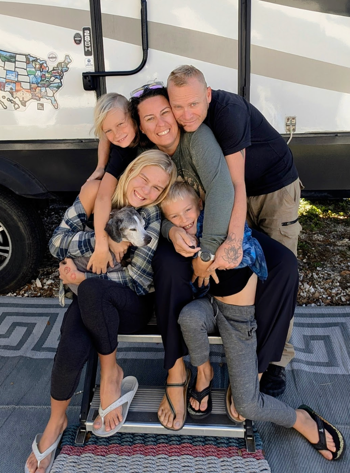 The author and her family.