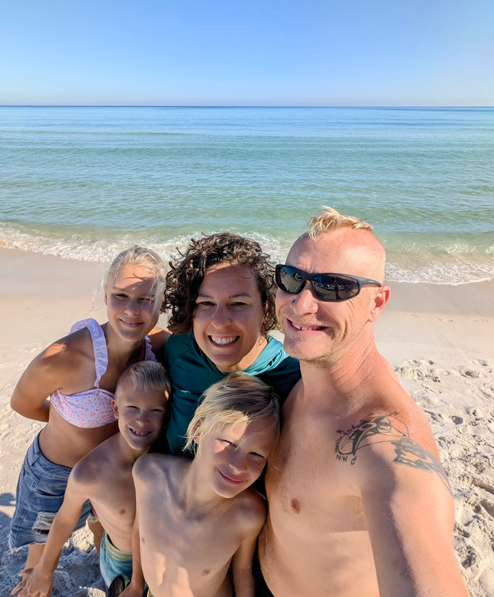 The author and her family.