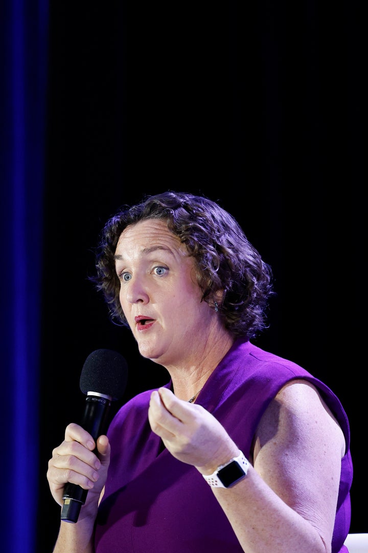 California Governor Candidate Practically Walks Out After Combative Interview Goes Awry 1 Katie Porter, pictured speaking at a candidate forum last month in Los Angeles, got in a tense back-and-forth with a reporter that has recently gone viral.
