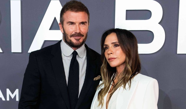 David and Victoria Beckham at the premiere of her Netflix documentary earlier this week