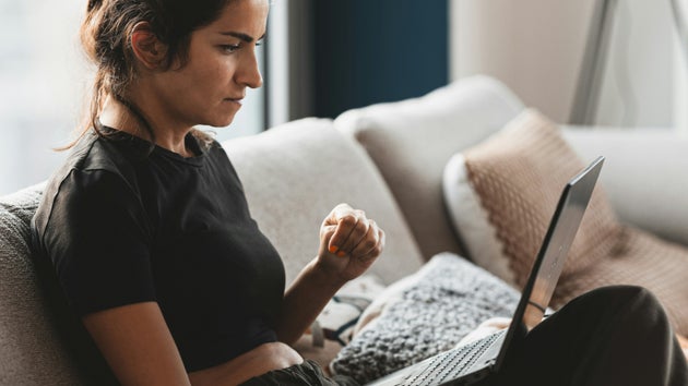 Person sitting at work