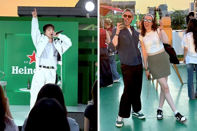 At the first Heineken event, Dino of SEVENTEEN gave us an intimate performance.