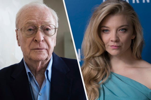 Sir Michael Caine (left) and Natalie Dormer (right)