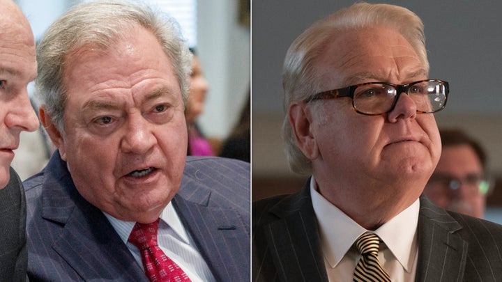 From Left: Dick Harpootlian, a lawyer on Alex Murdaugh's defense team, was portrayed by Jim O'Heir in "Murdaugh: Death in the Family."