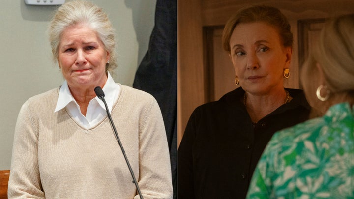 From Left: Marian Proctor, Maggie Murdaugh's sister, is portrayed by J. Smith Cameron in "Murdaugh: Death in the Family."