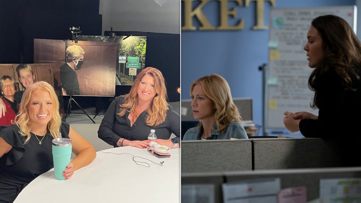 From Left: Mandy Matney and Liz Farrell are portrayed by Brittany Snow and Alicia Kelley, respectively, in "Murdaugh: Death in the Family."