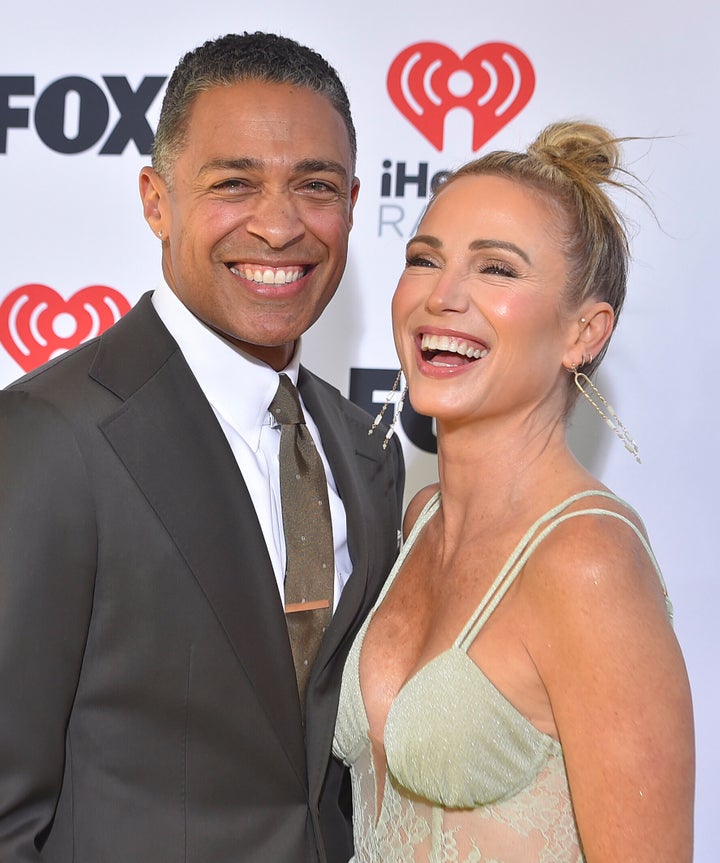 T.J. Holmes, left, and Amy Robach announced they are engaged.