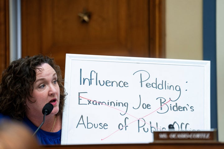 Then-Rep. Katie Porter speaks during a House Oversight and Accountability Committee hearing in Washington, D.C., in 2024. The 2026 California gubernatorial candidate said this week she "could have handled things better" after videos of her with a staffer and a reporter went viral.