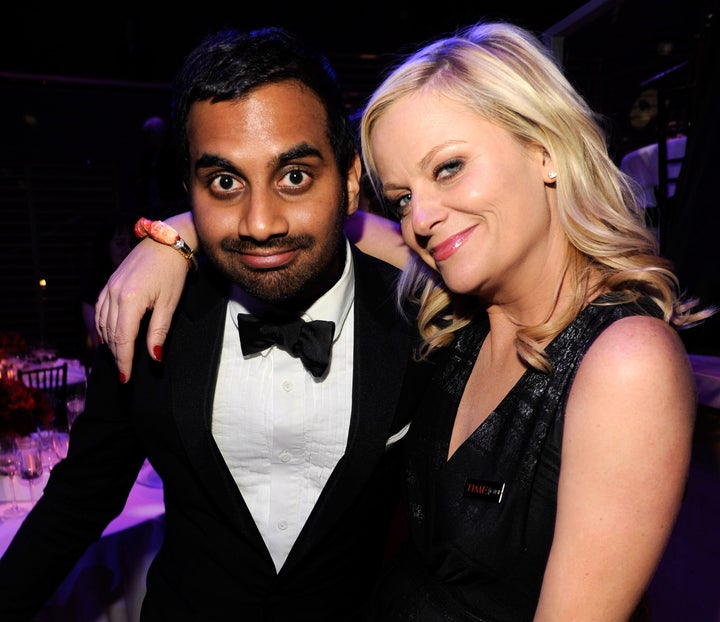 Ansari and Poehler attend the TIME 100 Gala in 2012.