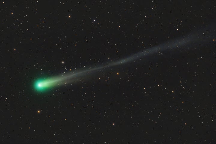 10月にスペインで撮影されたレモン彗星（C/2025 A6）