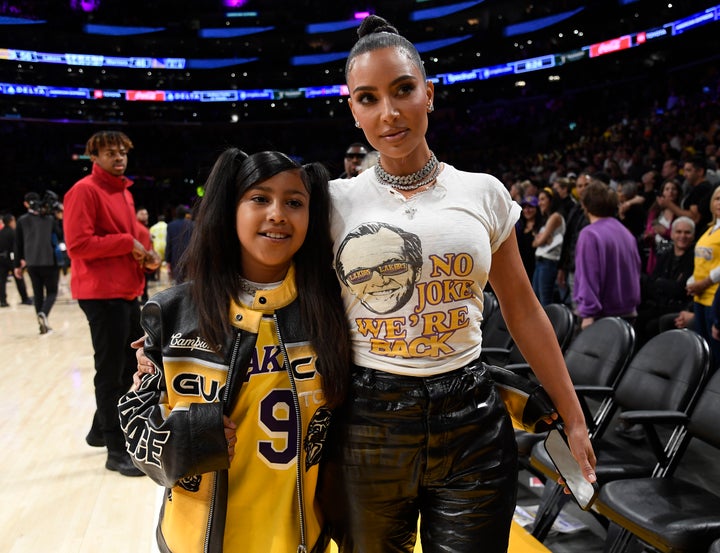 Kim Kardashian Asks For 'Grace' After North's Controversial Outfit Decisions - The Boston Courier 1 Kim and North in coordinating outfits.