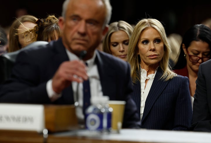 Comic Particulars How RFK Jr. Brought about Her To Finish Shut Friendship With Cheryl Hines - The Boston Courier 3 Hines looks perplexed while she watches her husband testify during his Senate Finance Committee confirmation after Kennedy was nominated by President Donald Trump to become Secretary of Health and Human Services.