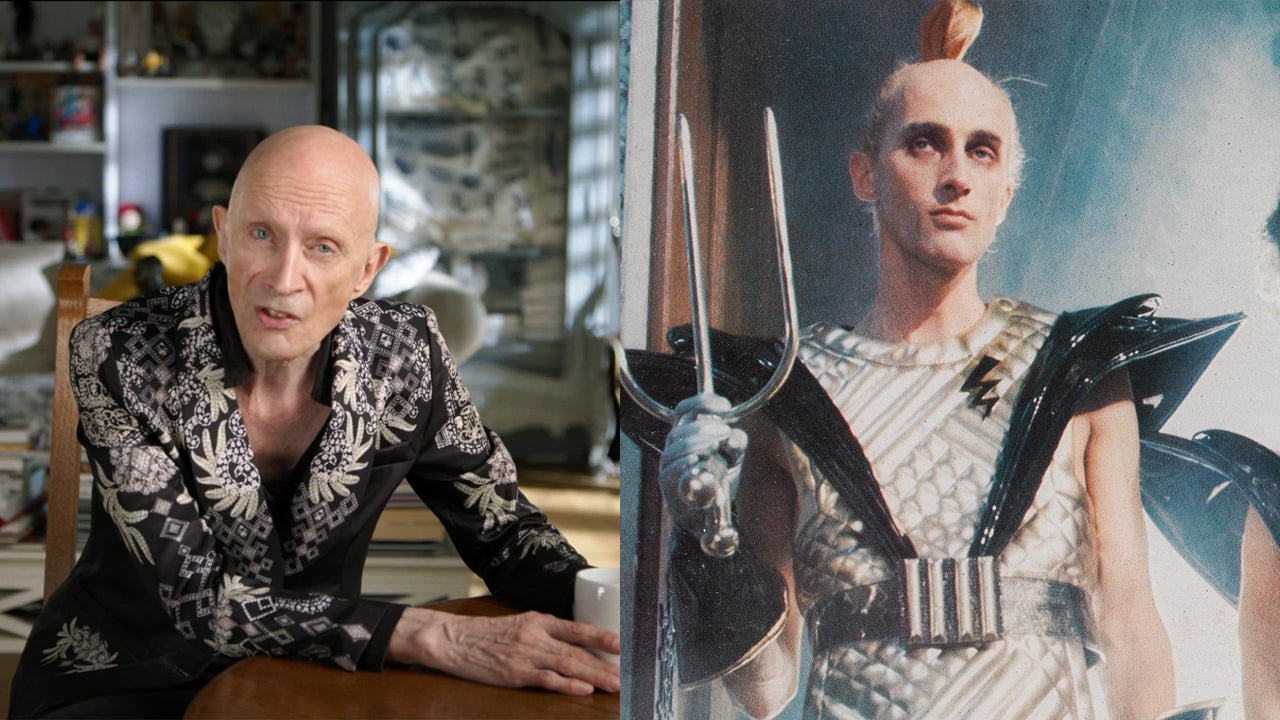 From Left: Richard O’Brien today and as Riff Raff in “The Rocky Horror Picture Show."