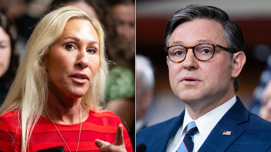GOP Feud Intensifies As Marjorie Taylor Greene Unleashes New Hit On Mike Johnson GOP Feud Intensifies As Marjorie Taylor Greene Unleashes New Hit On Mike Johnson